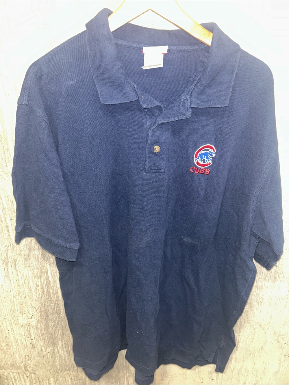Lee Navy Polo with Chicago Cubs Embroidered Logo XL